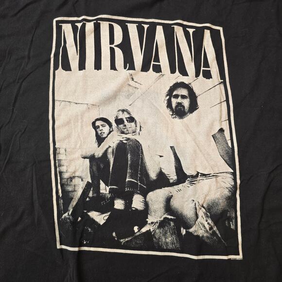 Official Merchandise Tultex Nirvana American Grunge Rock Band Tee Size XL - Picture 4 of 8